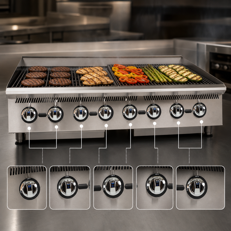 Product image #4 for Star Ultra-Max 48-Inch Gas Lava Rock Charbroiler, 160,000 BTU