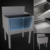 Thumbnail image #4 for Glastender 24-Inch Underbar Ice Bin with Sliding Stainless Steel Cover, 67 lb Capacity