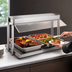 Thumbnail image #4 for Hatco Glo-Ray® 54-Inch Countertop Buffet Warmer with Heated Base, Sneeze Guards, and 4-Pan Capacity