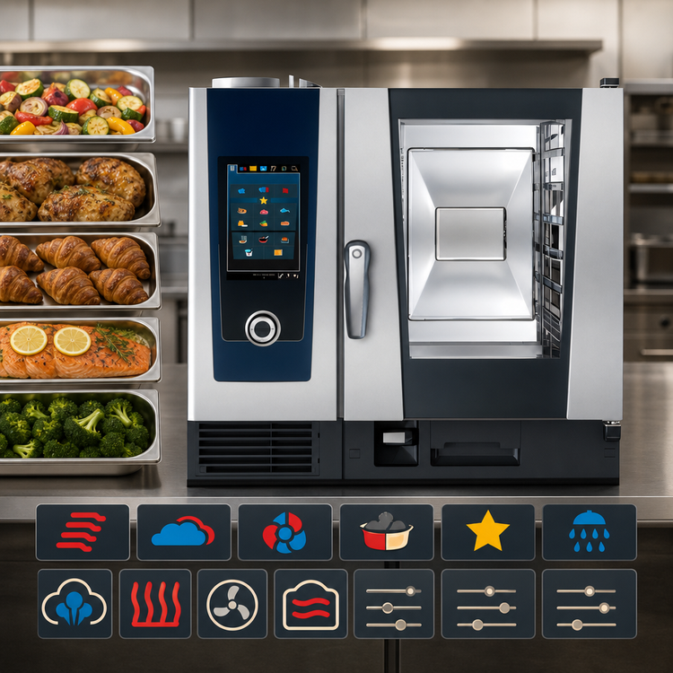 Product image #4 for RATIONAL iCombi Pro 6-Half Size Liquid Propane Countertop Combi Oven, 120V, 1-Phase