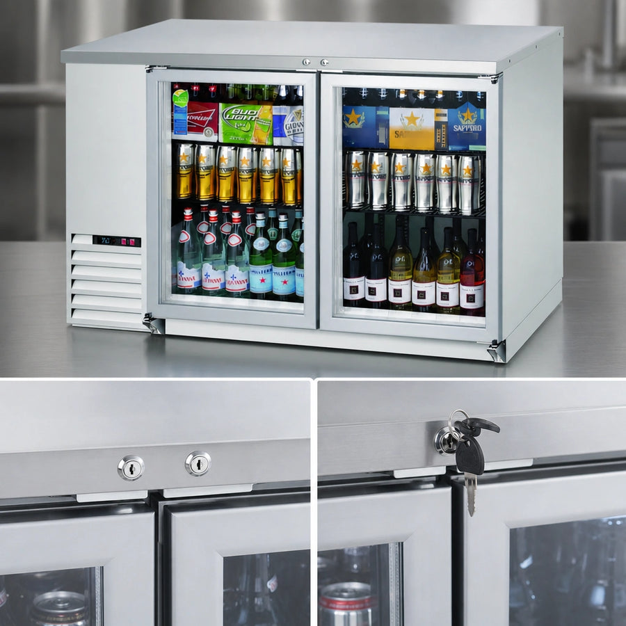 Glass Hinged Locking Doors