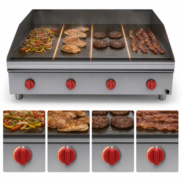Product image #5 for Lang LG Series Heavy Duty 48-Inch Electric Countertop Griddle with 30-Inch Extended-Depth Plate