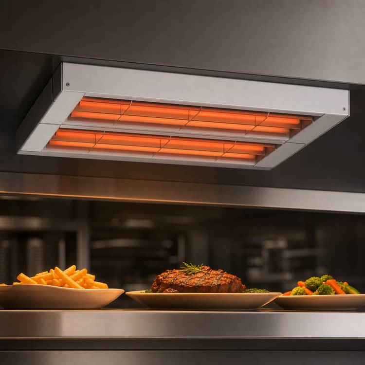Product image #4 for Hatco Glo-Ray 24-Inch Double Unlighted Infrared Strip Heater, Aluminum, 1 kW
