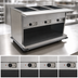 Thumbnail image #4 for Spec-Master PHT4OB-120 4-Well Electric Portable Hot Food Table with Open Base