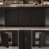 Thumbnail image #5 for Perlick Low Height 3-Door Remote Back Bar Refrigerator, 72 Inch, Black Exterior