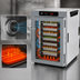 Thumbnail image #5 for Metro HotBlox Wide 8-Pan Countertop Hot Food Holding Cabinet with Clear Door and Digital Touchscreen Controls