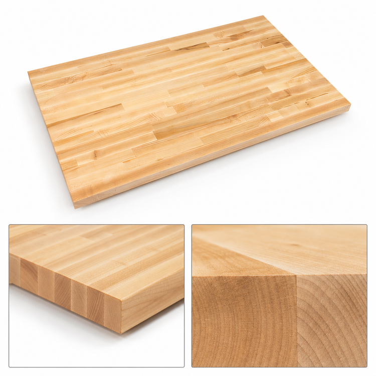 Product image #4 for Boos Block KCT-BL4842-V Northern Hard Rock Maple Edge-Grain Kitchen Countertop, 48 Inches x 42 Inches x 1.5 Inches (Varnique Finish)