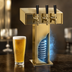 Thumbnail image #4 for Perlick Century Standard Base 3-Faucet Tee Draft Beer Tower, Countertop, Glycol-Cooled, Tarnish-Free Brass Finish