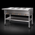 Thumbnail image #4 for Eagle Group Portable Electric Hot Food Table with 3 Dry Wells, 51-Inch Open Shelf Base