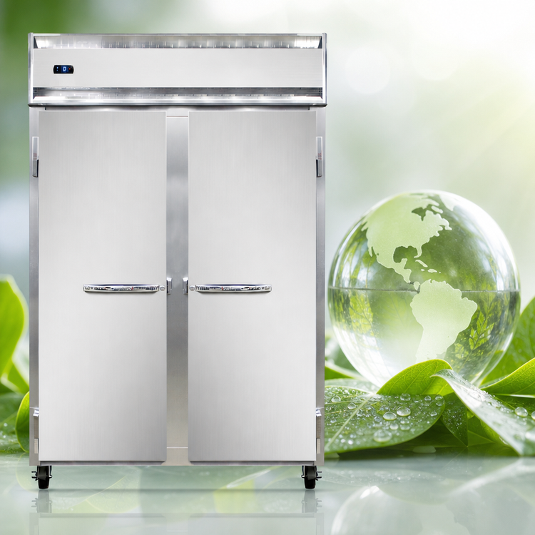 Product image #4 for Continental Refrigerator 2FSN 2-Section Shallow Depth Reach-In Freezer with Solid Doors