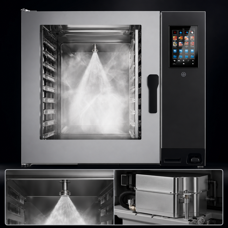Product image #4 for Lainox Naboo 5.0 NAG102B Large Model Gas Combi Oven with Direct Steam, 10 x 2/1 GN