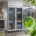 Thumbnail image #4 for Beverage-Air Horizon Series Two-Section Reach-In Glass Door Freezer, 46.29 Cu. Ft., Top-Mount Self-Contained, 52 Inch Wide