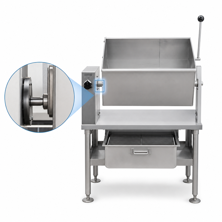 Product image #4 for Legion RES-1824 Electric Countertop Tilting Skillet/Braising Pan, 13-Gallon, 18 x 24 Inch Rectangular Pan