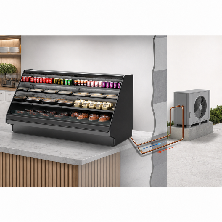 Product image #4 for Structural Concepts Fusion® 52-Inch High Countertop Refrigerated Self-Service Display Case, Flat Profile, Remote DX, 75-3/8 Inch W