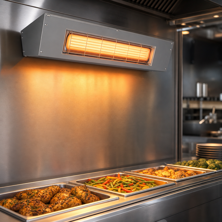 Product image #4 for Hatco Ultra-Glo 54-Inch High Watt Single Ceramic Infrared Strip Heater
