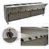 Thumbnail image #4 for Advance Tabco Triumph Supreme 93-Inch Electric Hot Food Table with 6 Sealed Wells, Sliding Doors, and Poly Cutting Board