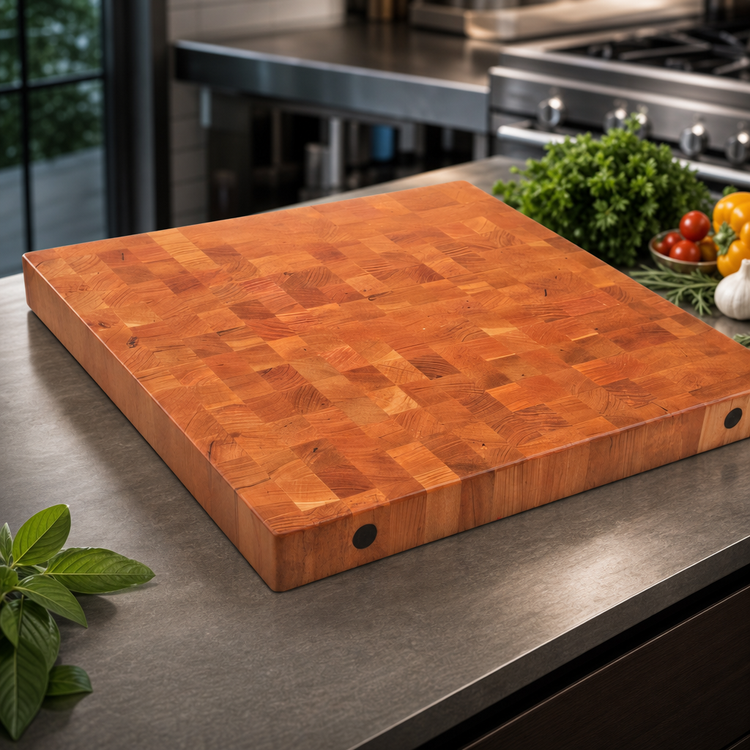 Product image #4 for Boos Block 60 x 27 x 3-Inch American Cherry End Grain Island Countertop with Cream & Beeswax Finish