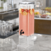 Thumbnail image #4 for Countertop Square Clear Acrylic Beverage Dispenser with Ice Chamber and Drip Tray, 5 Gallon