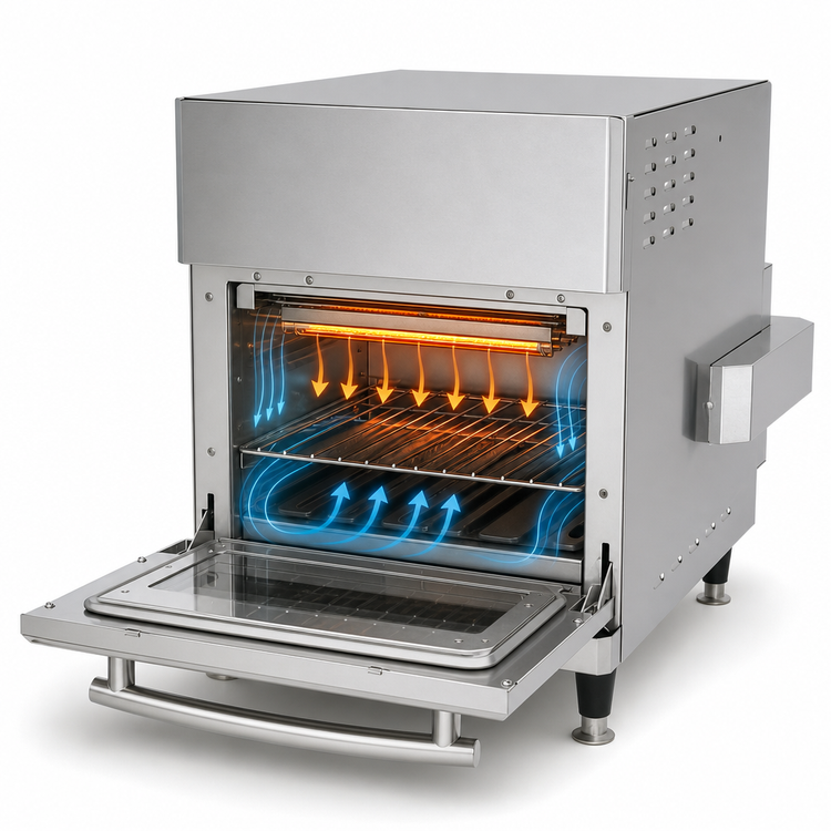 Product image #5 for Ovention Single MiLO MILO-14 Ventless Countertop Oven, 1 Deck, 14-Inch Pizza Capacity