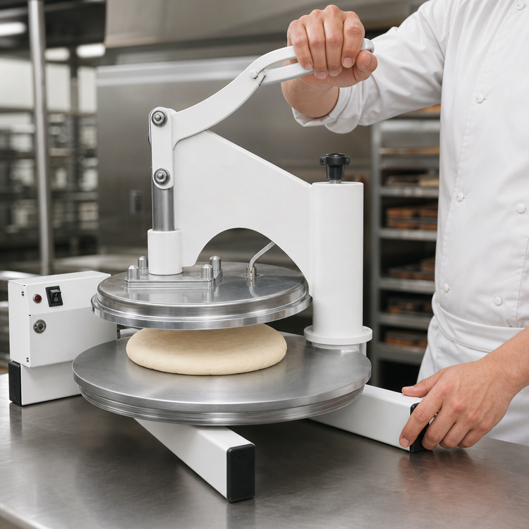 Product image #4 for DoughXpress Manual Dual-Heat Pizza Dough Press, 18-Inch Capacity