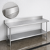 Thumbnail image #4 for Duke 84-Inch x 30-Inch Stainless Steel Work Table with 5-Inch Riser and Galvanized Undershelf