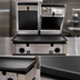 Thumbnail image #4 for Eurodib Double Countertop Electric Panini Grill, Ribbed Top/Flat Bottom, 19.7 x 10-Inch Cast Iron Plates, 208-240V