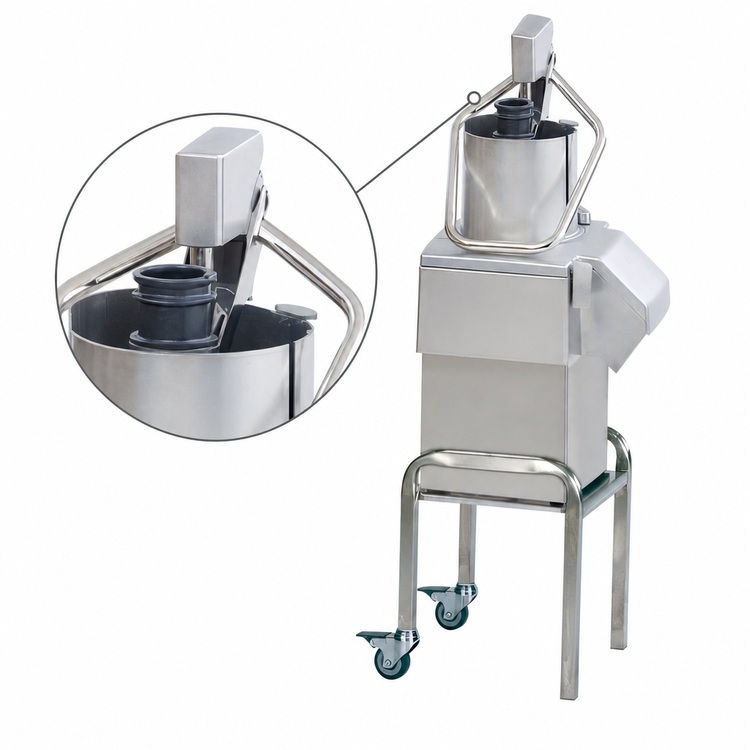 Product image #4 for Robot Coupe CL55E NODISC Commercial Vegetable Prep Machine with Mobile Stand, 2-1/2 HP, 120V