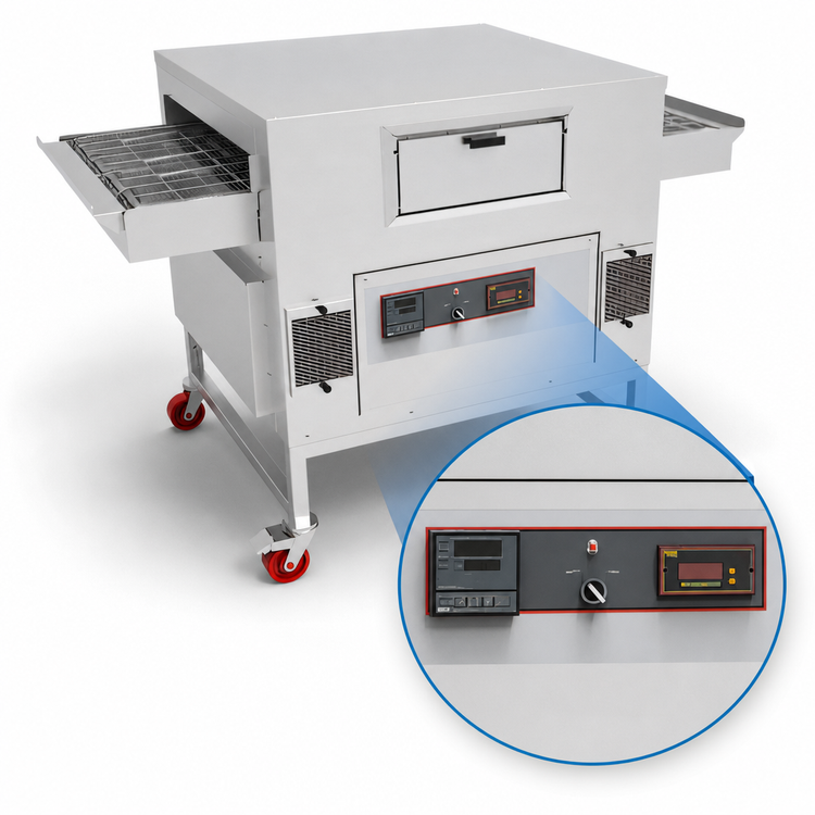 Product image #4 for Migali Speedino MSP-3848-LP Single Deck Liquid Propane Conveyor Pizza Oven