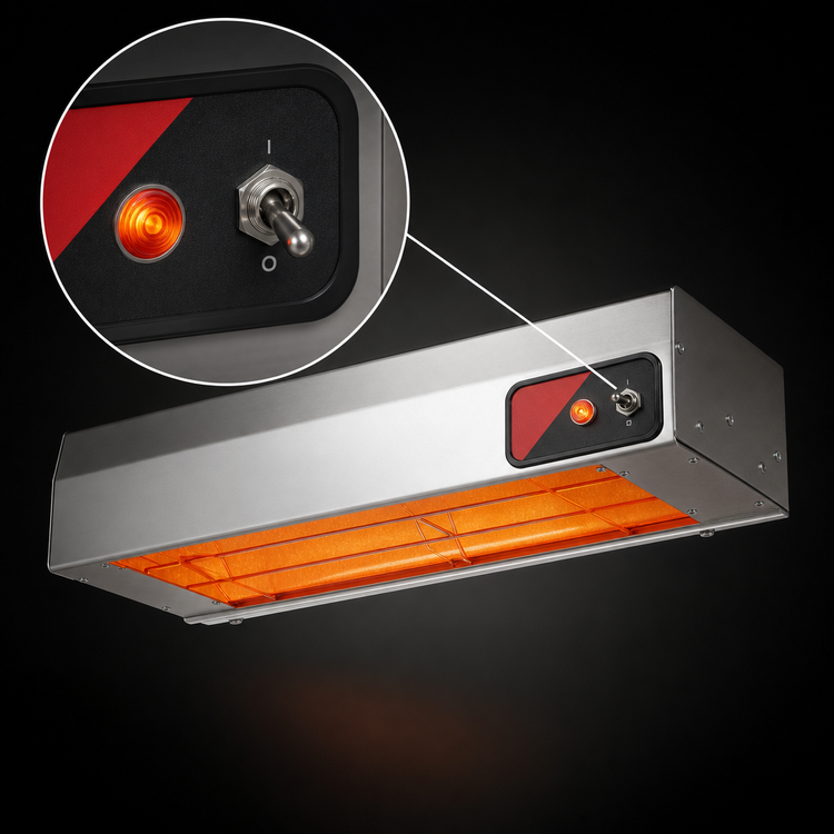 Product image #4 for Nemco 36-Inch Dual Lighted Infrared Strip Heater, 208V