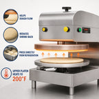 Thumbnail image #5 for DoughXpress DXE-SS-120 Automatic 18-Inch Pizza Dough Press, Heated Upper Platen, Digital Controls