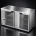 Thumbnail image #4 for Beverage-Air BB68HC-G-S Two-Section Glass Door Back Bar Refrigerator, 68 Inch Wide, Self-Contained