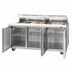 Thumbnail image #4 for Turbo Air Super Deluxe 72-5/8-Inch Three-Section Sandwich/Salad Prep Table with Clear Lid