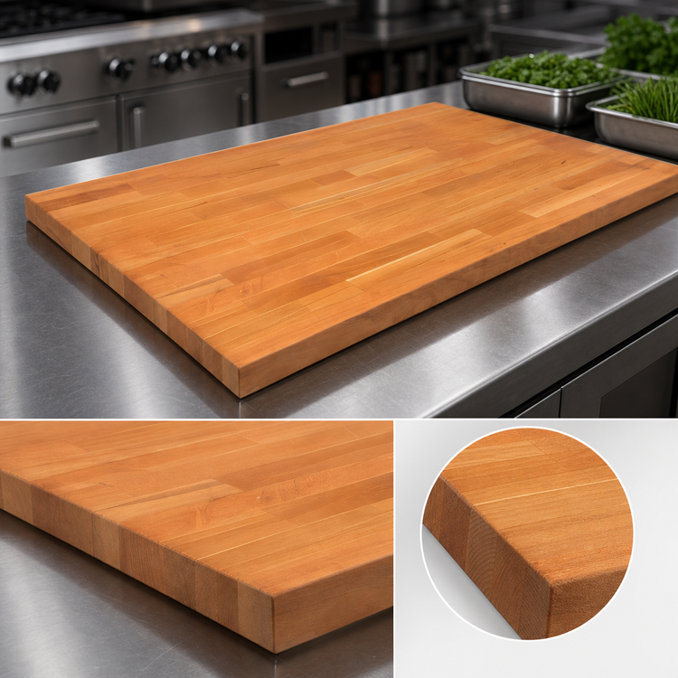 Product image #4 for Boos Block American Cherry Edge Grain Kitchen Countertop, 60 x 38 x 1-1/2 Inches, Varnique Finish