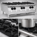 Thumbnail image #4 for RedHots Chef's Line 36-Inch 6-Burner Star Burner Natural Gas Countertop Hot Plate