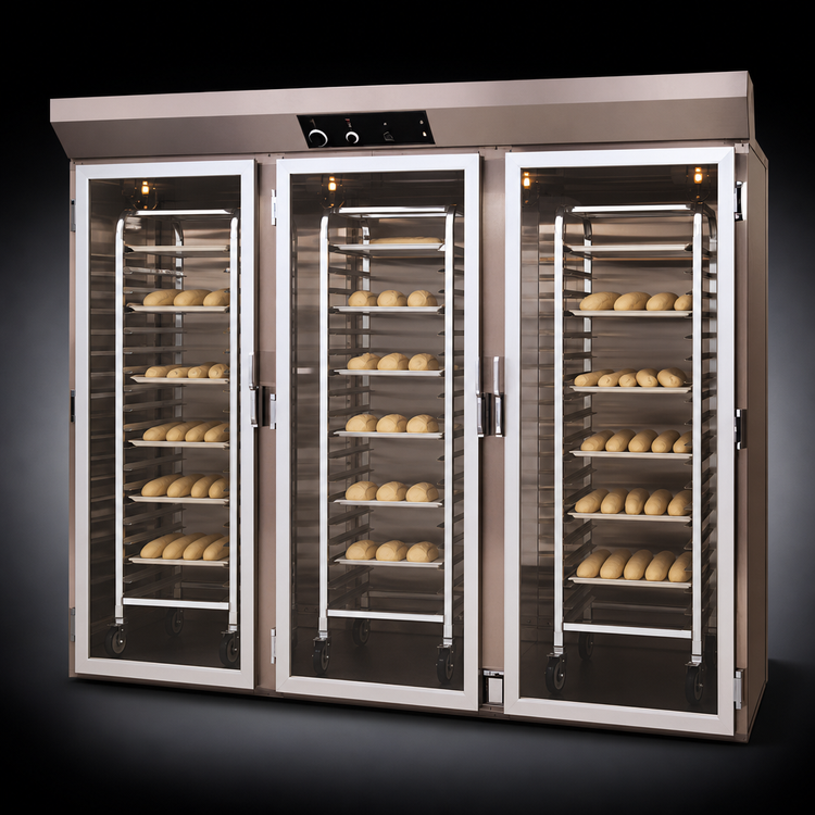 Product image #4 for Doyon Roll-In Three-Section Proofer Cabinet with Full-View Glass Doors, 3 Double or 6 Single Rack Capacity