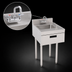 Thumbnail image #4 for Krowne Silver Series Freestanding Underbar Hand Sink with Soap and Towel, 18-Inch Wide Stainless Steel