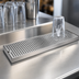 Thumbnail image #4 for Micro Matic Surface-Mount Stainless Steel Drip Tray Trough with Integral Glass Rinser, 24 Inch x 5 Inch