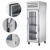 Thumbnail image #4 for SPEC SERIES Pass-Thru One-Section Glass Front and Rear Swing Door Reach-In Refrigerator
