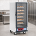 Thumbnail image #4 for Metro C5 1 Series 3/4 Height Mobile Non-Insulated Heated Holding Cabinet with Clear Polycarbonate Door and Fixed Wire Slides