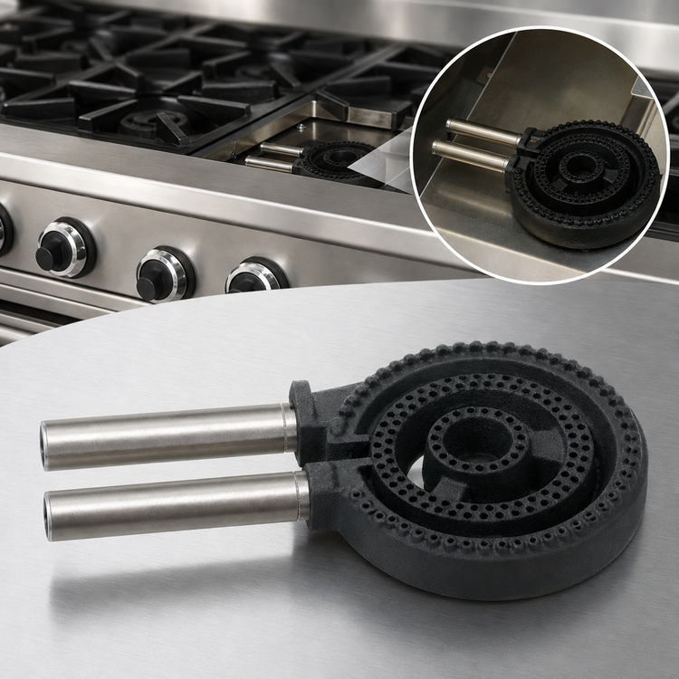 Product image #4 for Town 3-Ring Burner/Nipple Assembly for SR-24 Commercial Gas Range