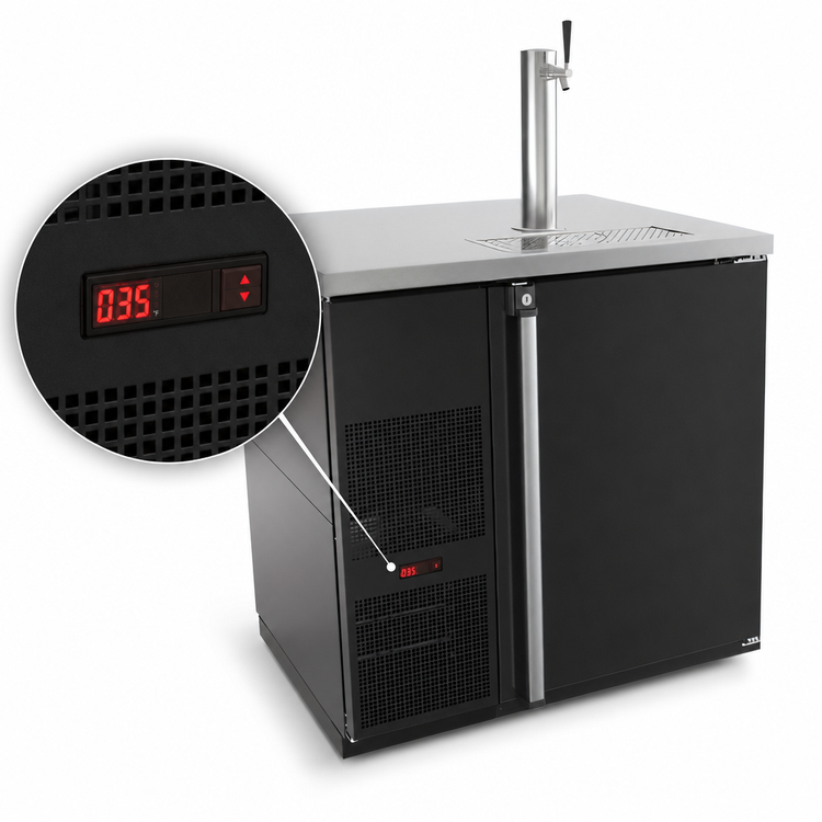 Product image #4 for Pro-Line E-Series 36-3/4-Inch Black Self-Contained Direct Draw Draft Beer Cooler, 1-Keg, 1 Faucet