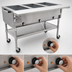 Thumbnail image #4 for Portable Electric Hot Food Table with 5 Dry Wells, Open Base, 82-Inch, 208V