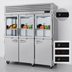 Thumbnail image #4 for Turbo Air PRO Series 3-Section Glass & Solid Half-Door Reach-In Refrigerator, 74.78 Cu. Ft., Top Mount Self-Contained, 115V