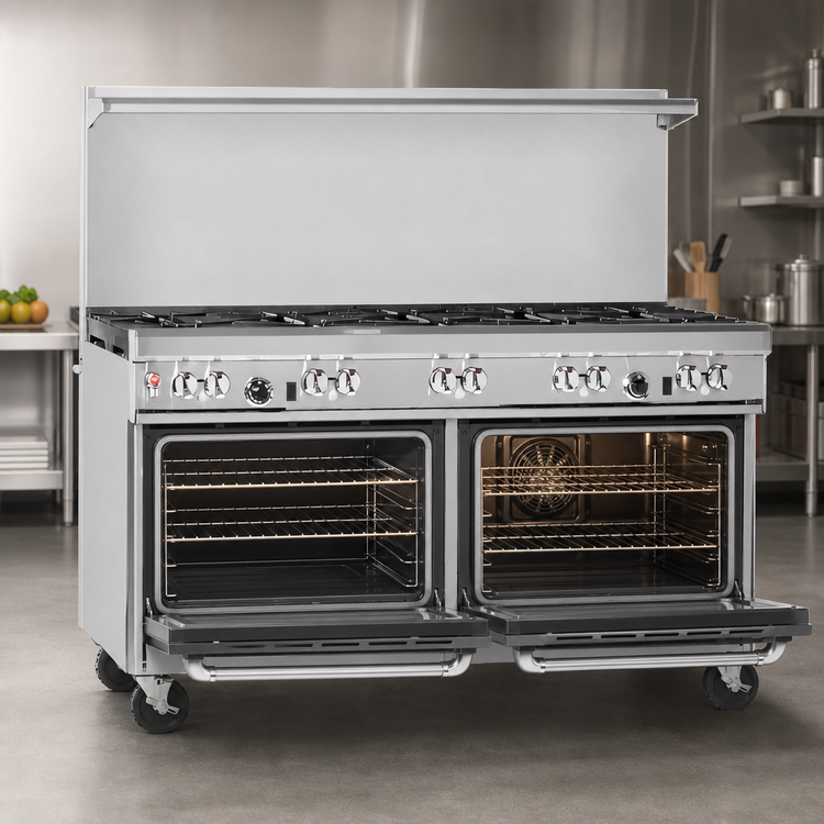 Product image #4 for Southbend Ultimate 60-Inch Gas Restaurant Range with 10 Open Burners, Standard Oven, and Convection Oven