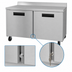 Thumbnail image #4 for Hoshizaki Steelheart WR60B-01 Two-Section 60-Inch Worktop Refrigerator with Solid Doors