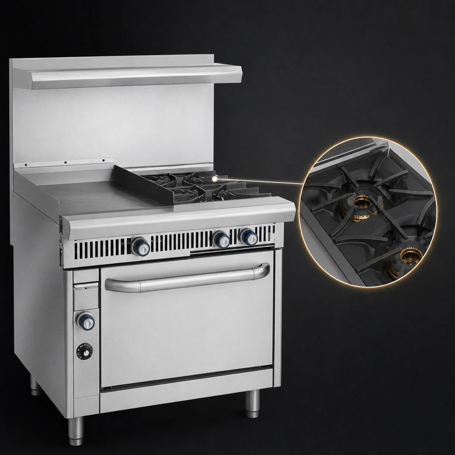 Two Open Burners