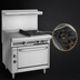 Thumbnail image #4 for Imperial Spec Series 36-Inch Gas Combination Range with 24-Inch Thermostatic Griddle, Two Open Burners, and Convection Oven