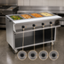 Thumbnail image #4 for Spec-Master SPHT4OB-240-3 4-Well Electric Open Base Mobile Hot Food Table with AutoFill