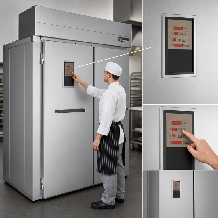 Product image #4 for Baxter RPW2S Double Wide Roll-In Retarder/Proofer Cabinet, 60.5" Deep, Stainless Steel