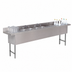 Thumbnail image #4 for Advance Tabco Underbar Basics 96-Inch Stainless Steel 4-Compartment Bar Sink and Ice Bin Combo, Right Ice Bin
